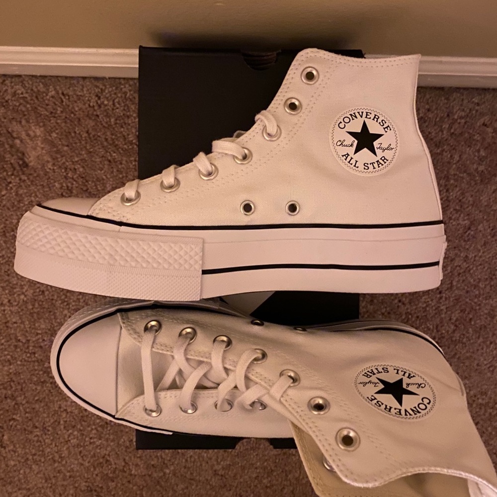 NWT CONVERSE PLATFORM HIGH TOPS